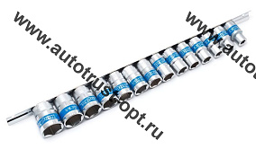 KINGTUL Набор головок 14пр. 1/2" (6-ти гран., 8-24мм) на метал. планке в блистере (KT-3030)