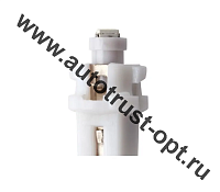 Светодиод 12V T5 1SMD BAX8,7D с патроном WHITE (A12-1,2бц, панель приборов) Маяк