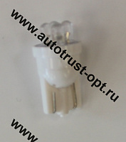 Светодиод 12V T10 4LED W2.1x9.5D  WHITE б/ц (габар.) Маяк