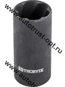 THORVIK Головка торцевая спиральная для поврежденного крепежа 1/2" DR, 17 мм