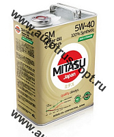 Масло моторное MITASU MOLY-TRIMER SM/CF 5W-40  4л синтетическое для бензиновых двигателей MJ-M12/4