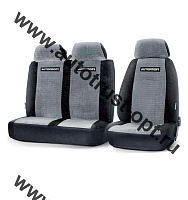 Чехлы AUTOPROFI "GAZ" GAZ-002 BK/GY