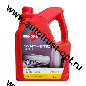 AIM-ONE Fully Synthetic Engine Oil 0W20 4л (синт) SP/GF-6