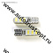 KS Лампа светодиодная T10 12V W2,1-9,5d  6 SMD 5730 диодов,  б/ц  белая, силикон