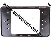 Рамка номера пластиковая с защелкой ГОСТ для мотоциклов 190*145 (черная)