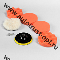 TORSO Круг для полировки, 125мм набор 7 предметов   