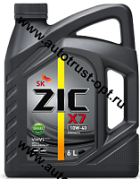 Zic X7 10W40 Diesel CI-4 (синт)  6л