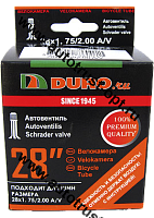 DURO Велокамера 28" (28х1.5/1.75  40-622  A/V)