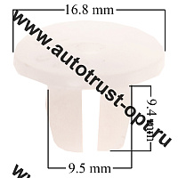 Клипса SKYWAY NISSAN AD/BLUEBIRD/CEDRIC/CUBE/DATSUN/ELGRAND/GLORIA  223 для заднего бампера (компл. 