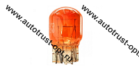 KurumaKit  Лампа автомобильная накаливания T20 W21 Amber.12V.21W.W3x16d оранж б/ц (анало1870А/1861A)