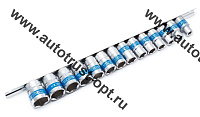 KINGTUL Набор головок 14пр. 1/2" (6-ти гран., 8-24мм) на метал. планке в блистере (KT-3030)
