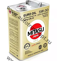 Масло моторное MITASU EURO OIL LL III  5W-30  4л синтетическое универсальное MJ-V11/4