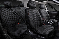 ELASTIC-3 комплект ромбовитых накидок 3 пред (2 перед, 1 на заднее) черн.