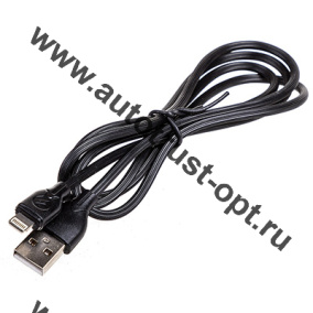 Кабель SKYWAY S09601002 USB-Lightning 3,0А 1м черный в коробке