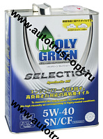 Масло моторное MolyGreen Selection 5W40 SN/CF 4л