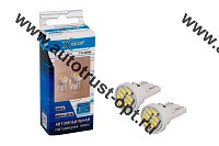 Xenite T0811 Блистер св/диод 9-30V T10 8SMD W2.1x9.5D  WHITE б/ц (2 шт) 
