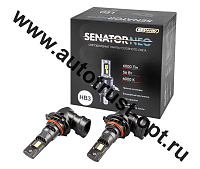 SKYWAY Автолампа диод HB3 (9005) P20d 12V 56W 6000Лм компакт+вентилятор SENATOR NEO 6000K,.комп.2 шт