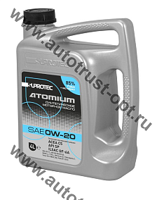 Масло моторное SUPROTEC ATOMIUM 0W-20  4л  API SP, ACEA C5,  ILSAC GF-6A
