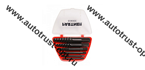 Partner  Набор экстракторов резьбы, 6пр.(M3-M25 D:3-6мм,6-8мм,8-11мм,11-14мм,14-18мм,18-22мм) 